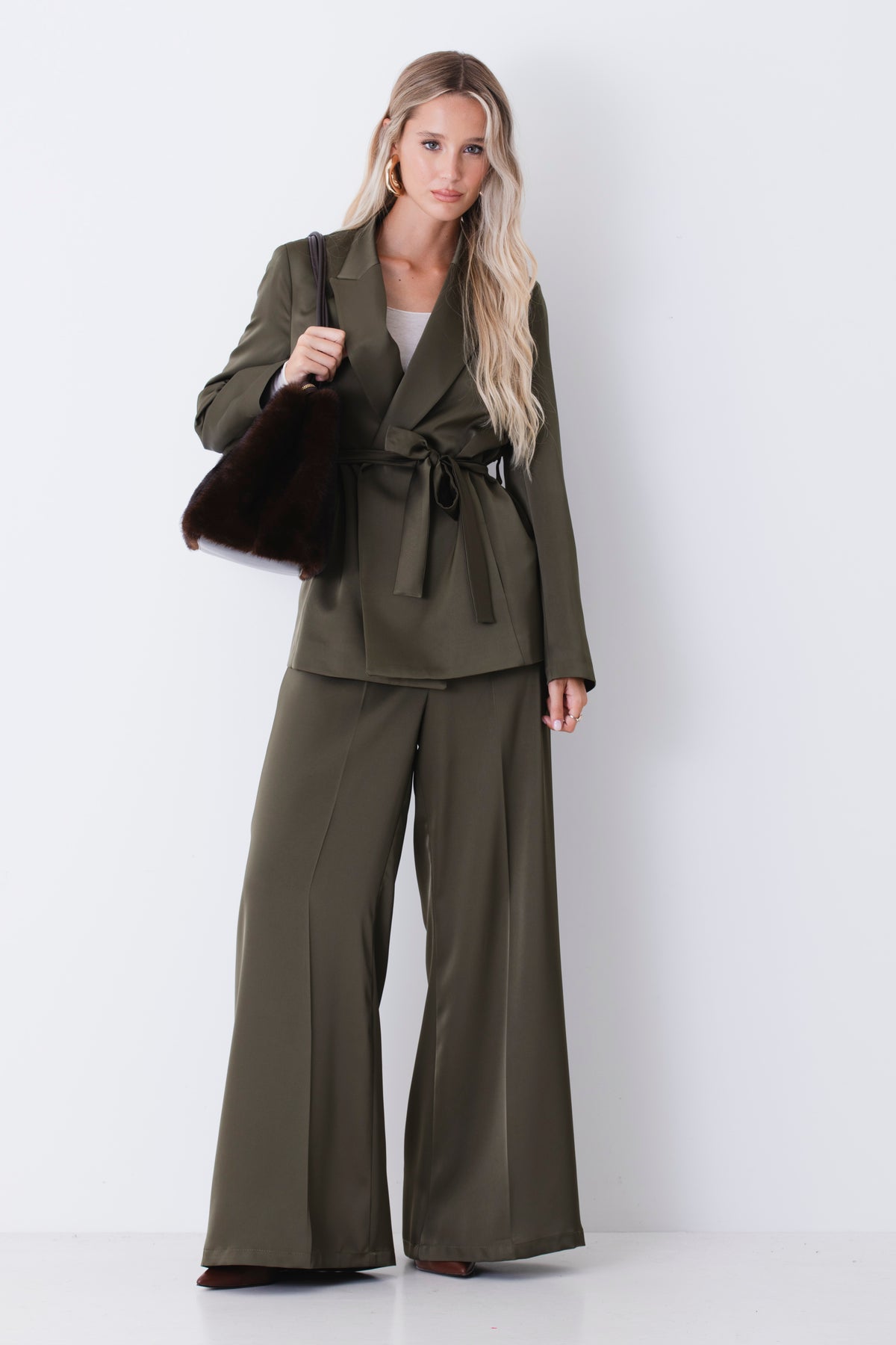 Pantalone palazzo in raso - FW27