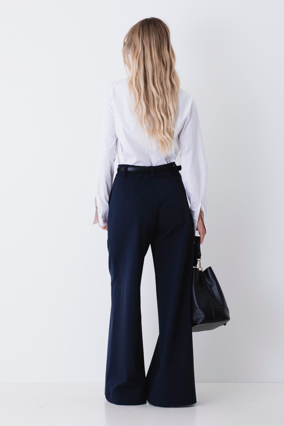 Pantalone palazzo in tessuto punto Roma - FW27