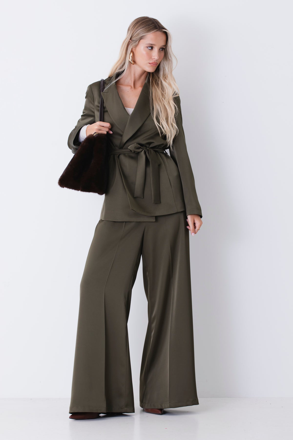 Pantalone palazzo in raso - FW27