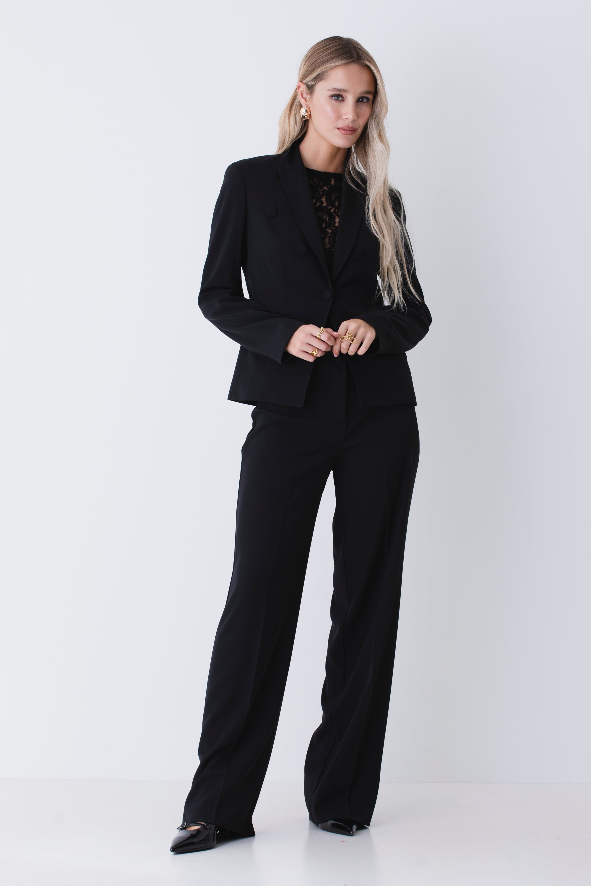 Completo ad un petto in cady fluido - FW26