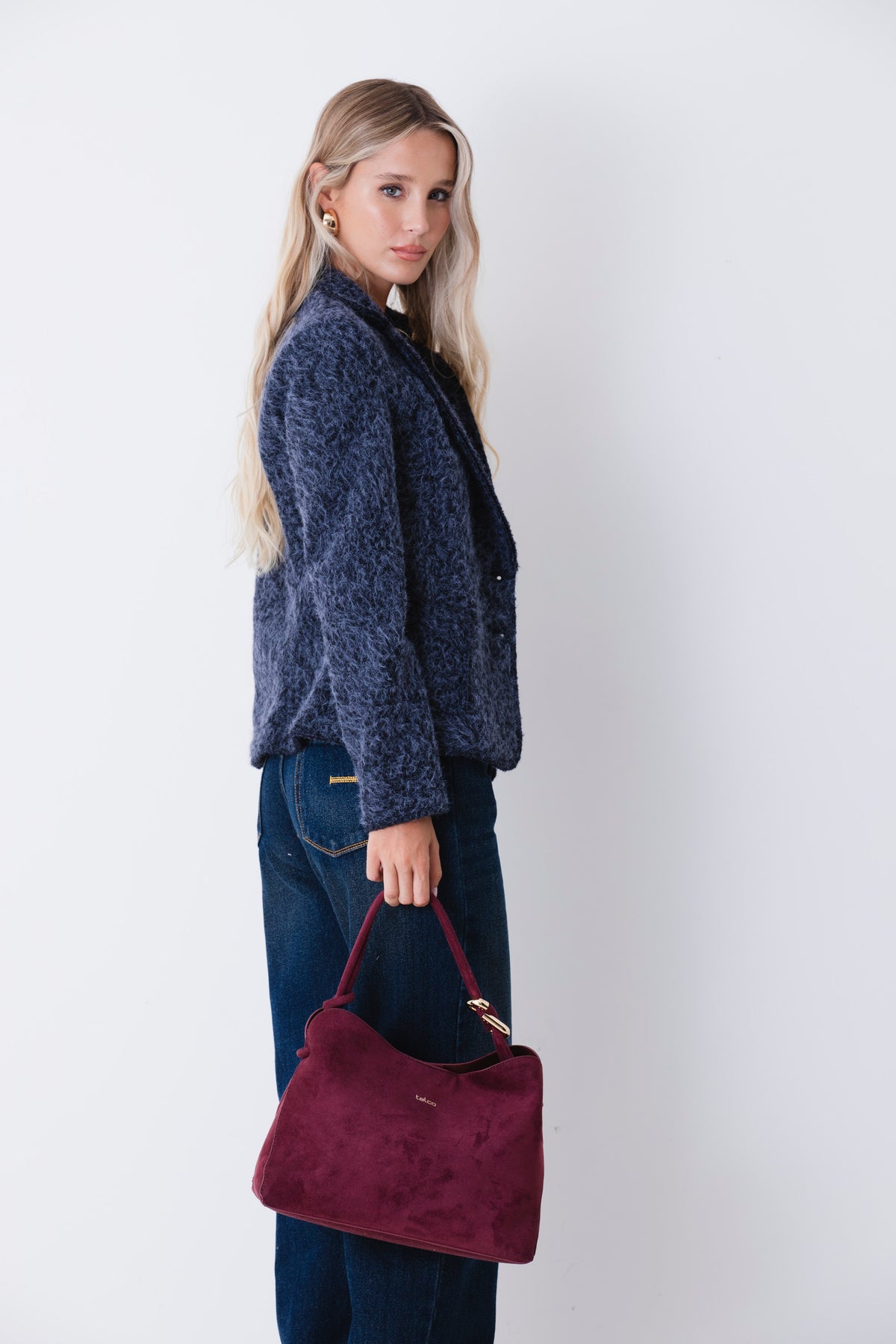 Giacca ad un petto in lana cotta - FW27