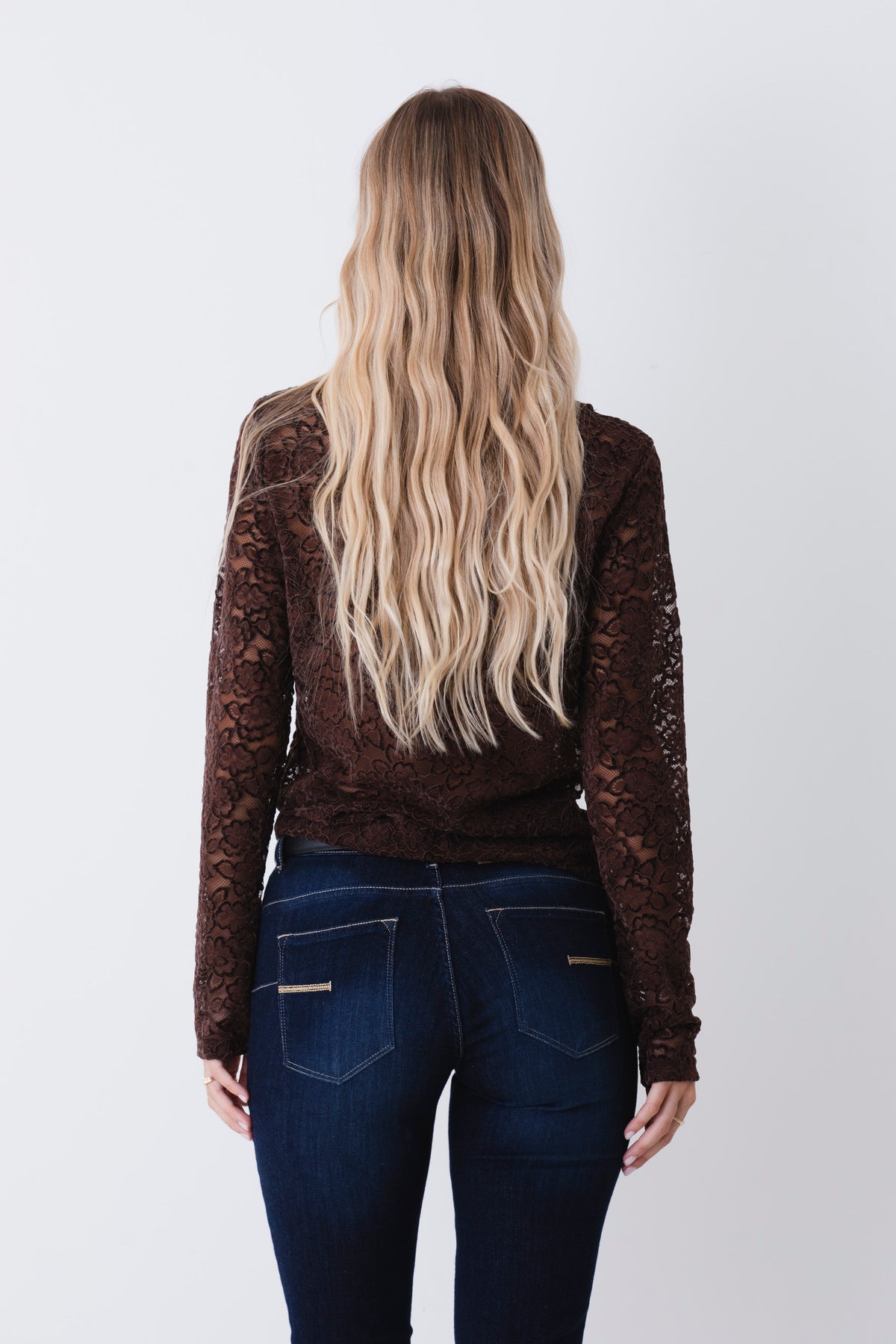 Maglia in pizzo floreale elasticizzato - FW27
