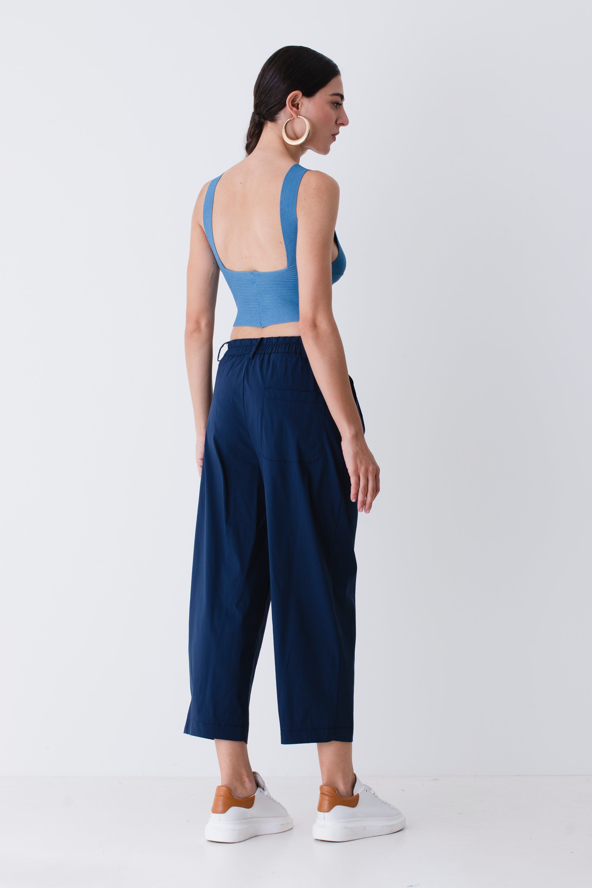 Pantalone con coulisse in cotone elasticizzato - PE25