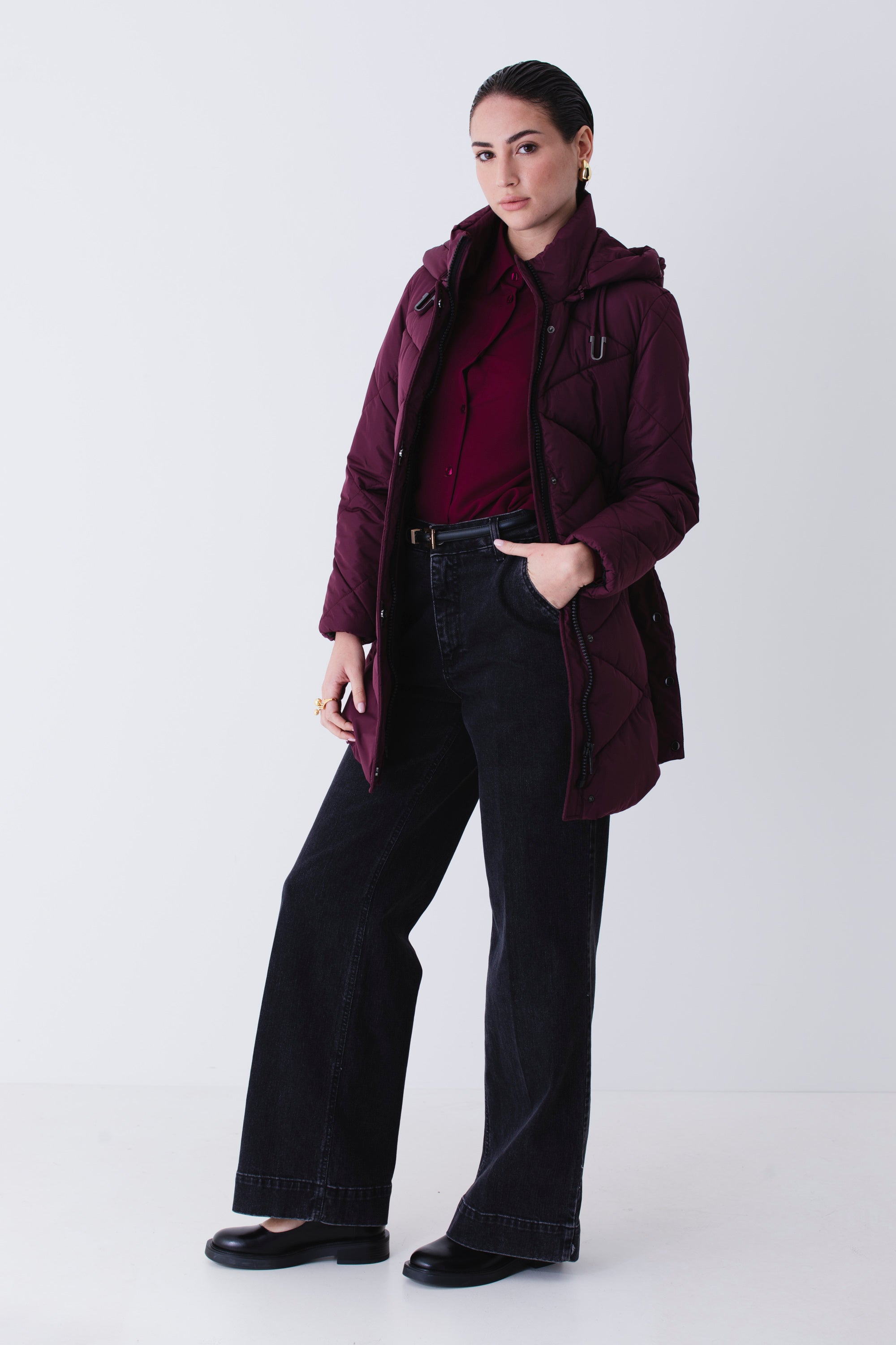 Piumino lungo trapuntato - FW25