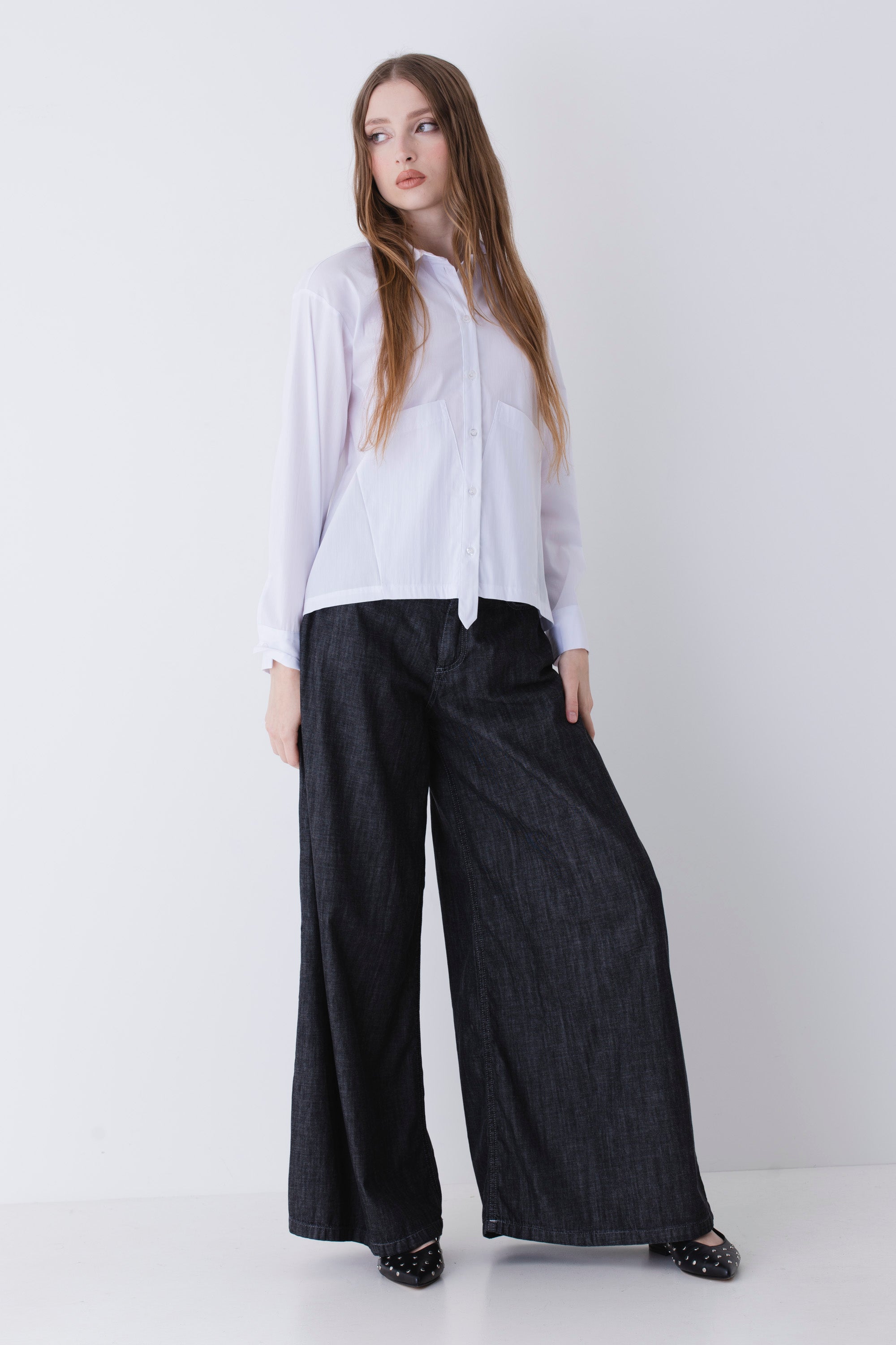 Camicia in cotone con tasche - PE25