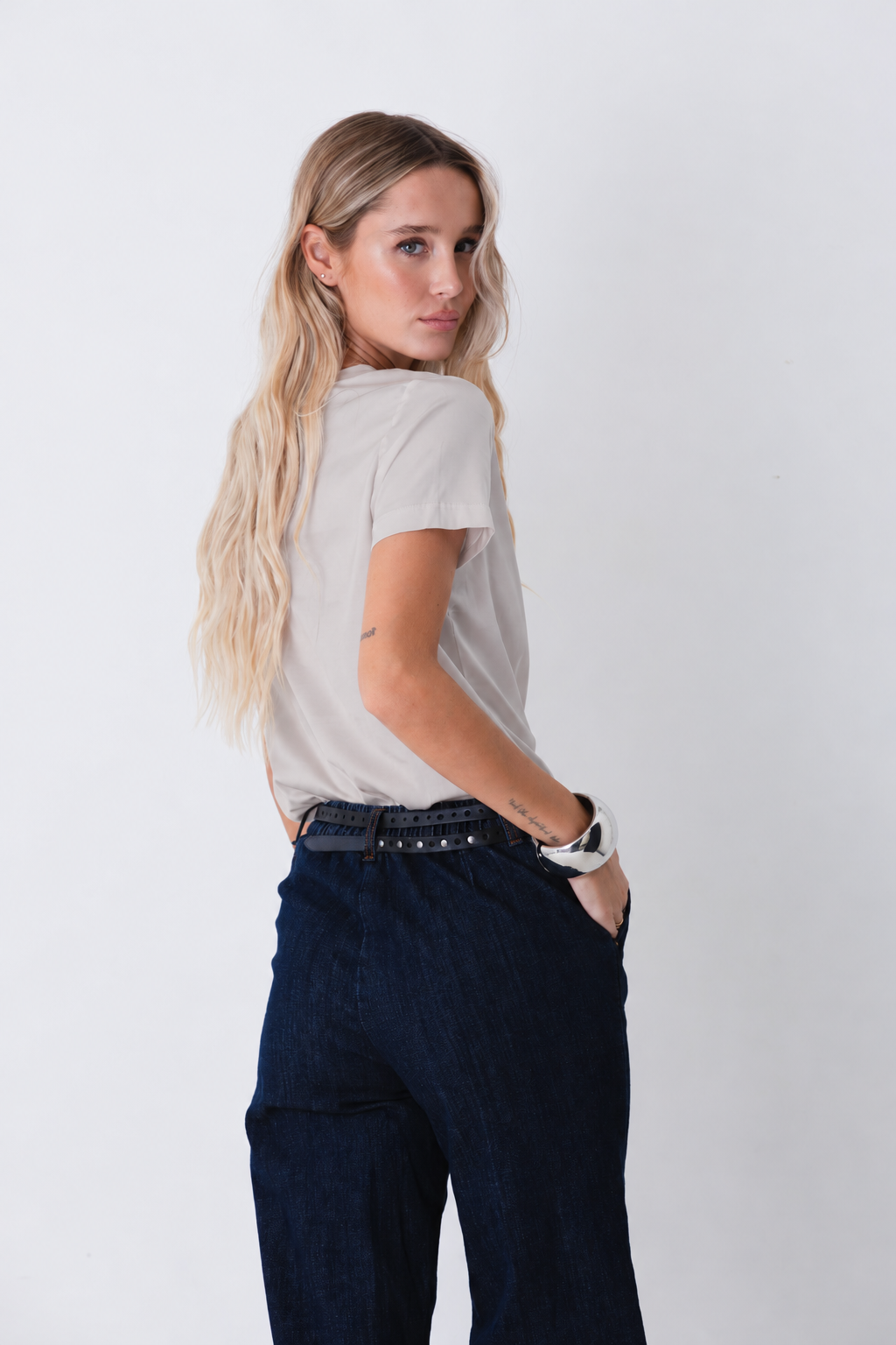 T-shirt in raso elasticizzato - FW27