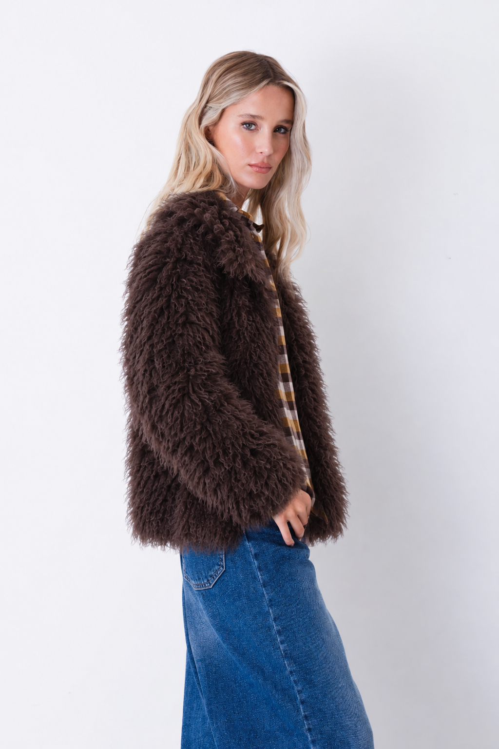 Eco-pelliccia corta effetto mongolia - FW27