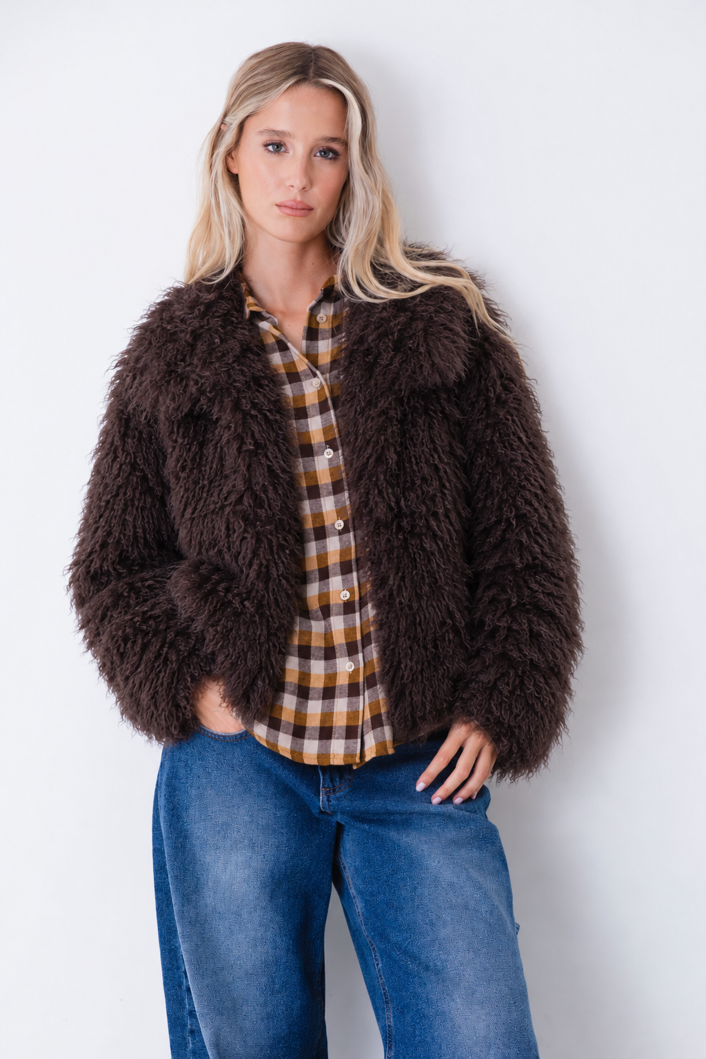 Eco-pelliccia corta effetto mongolia - FW27