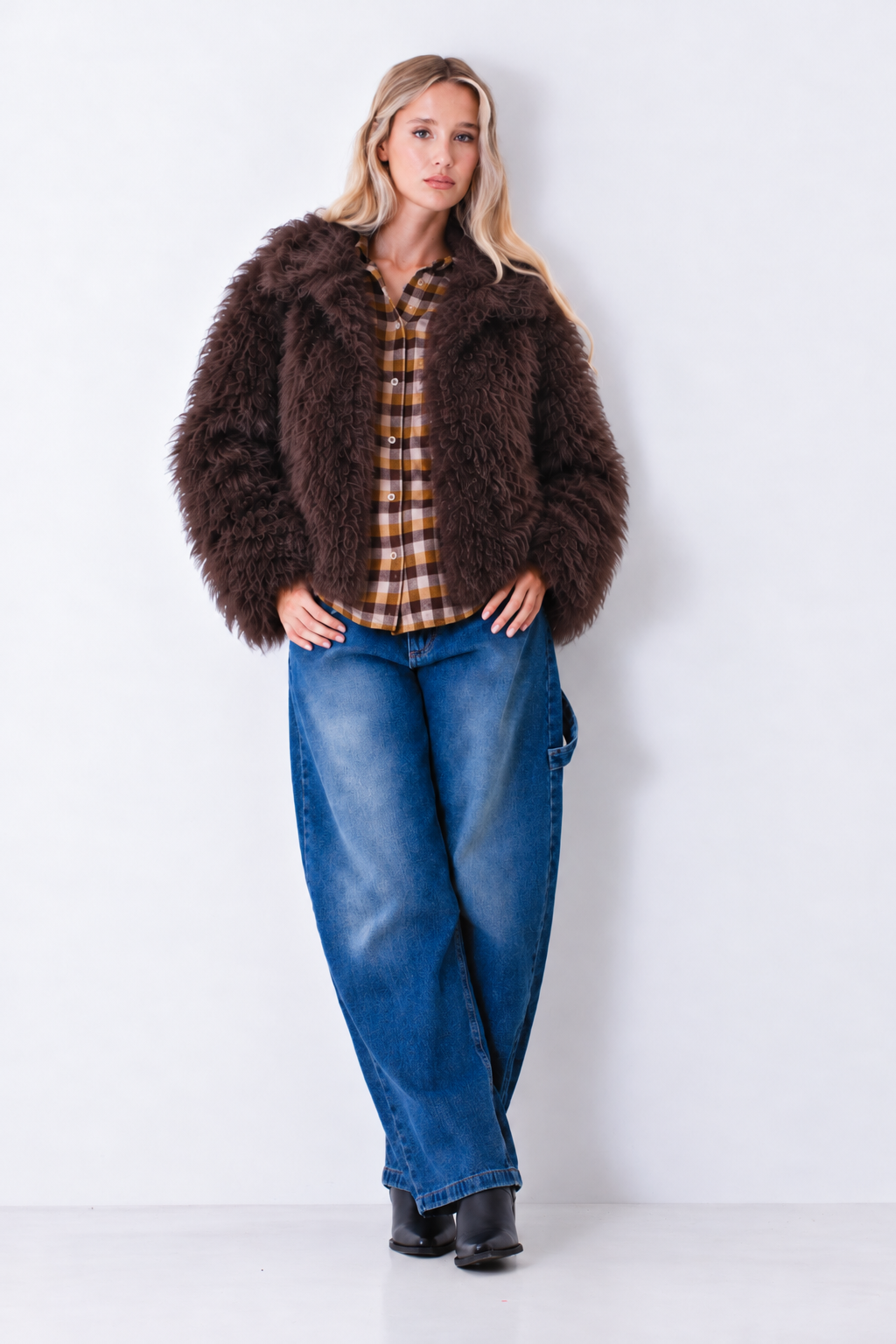 Eco-pelliccia corta effetto mongolia - FW27