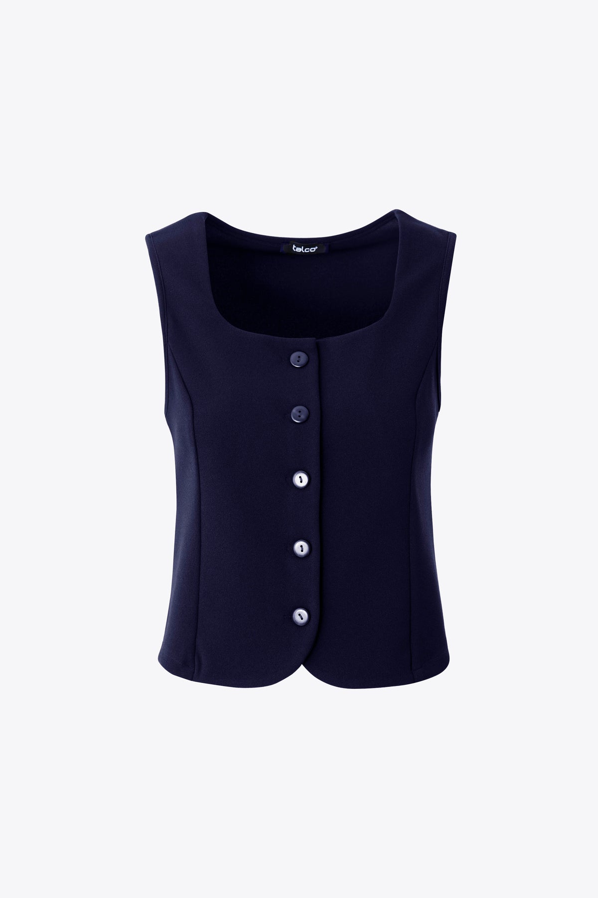 Gilet corto ad un petto in scuba crepe - FW27