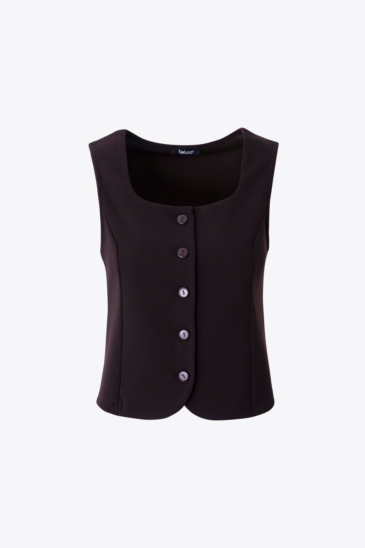 Gilet corto ad un petto in scuba crepe - FW27