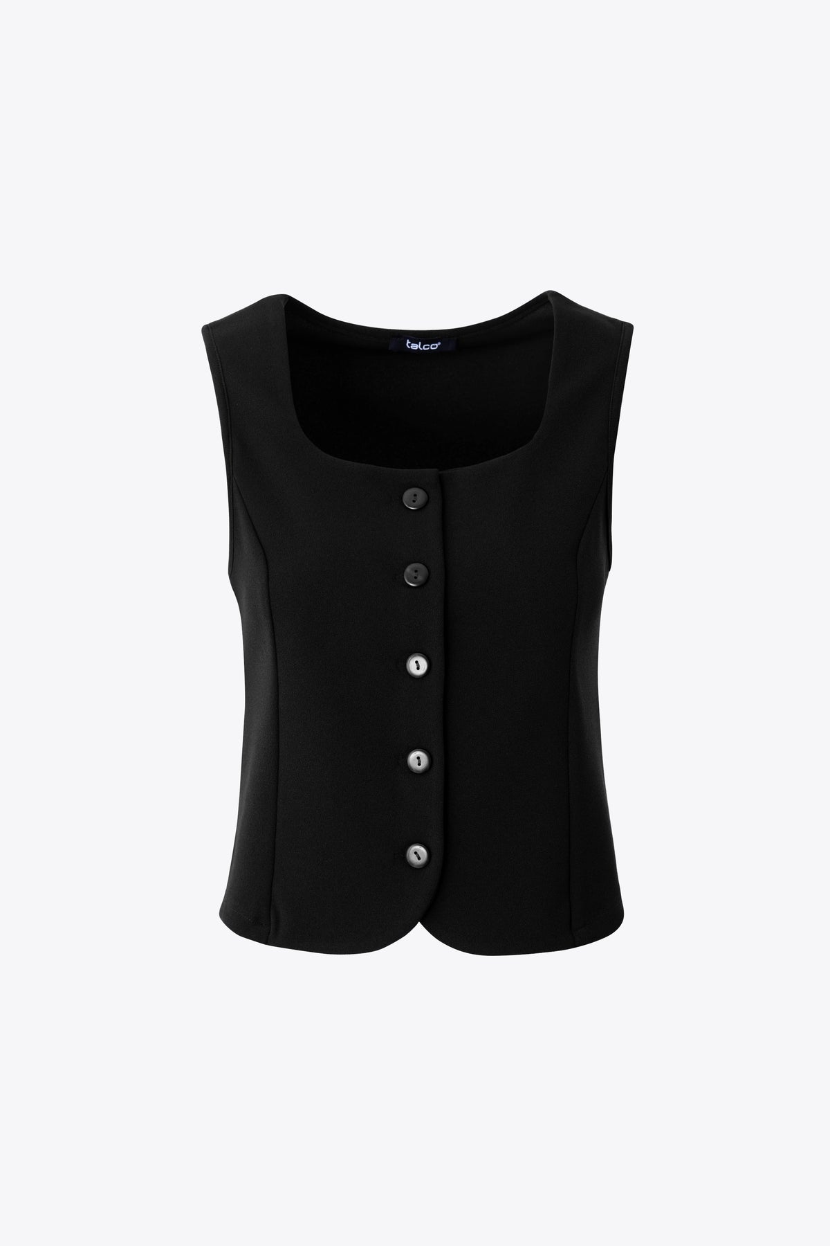 Gilet corto ad un petto in scuba crepe - FW27