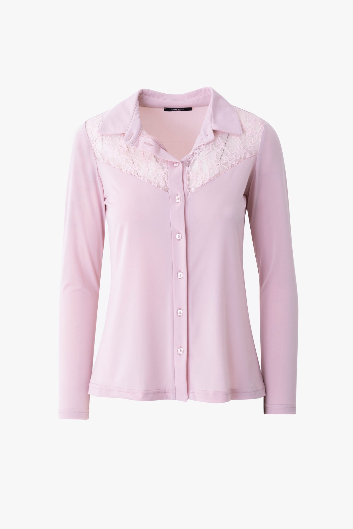 Camicia in jersey elasticizzato con inserto in pizzo - FW27