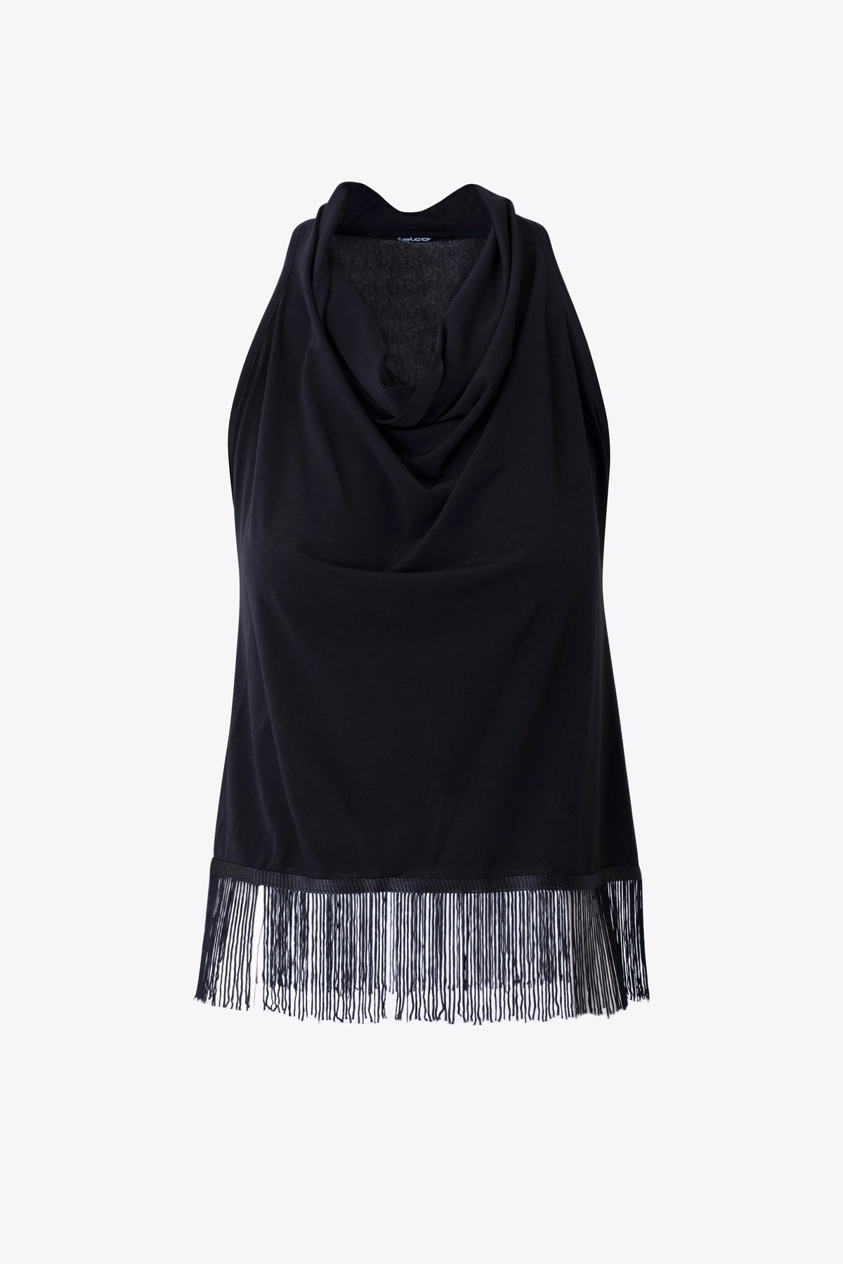 Top in jersey elasticizzato con frange - FW27