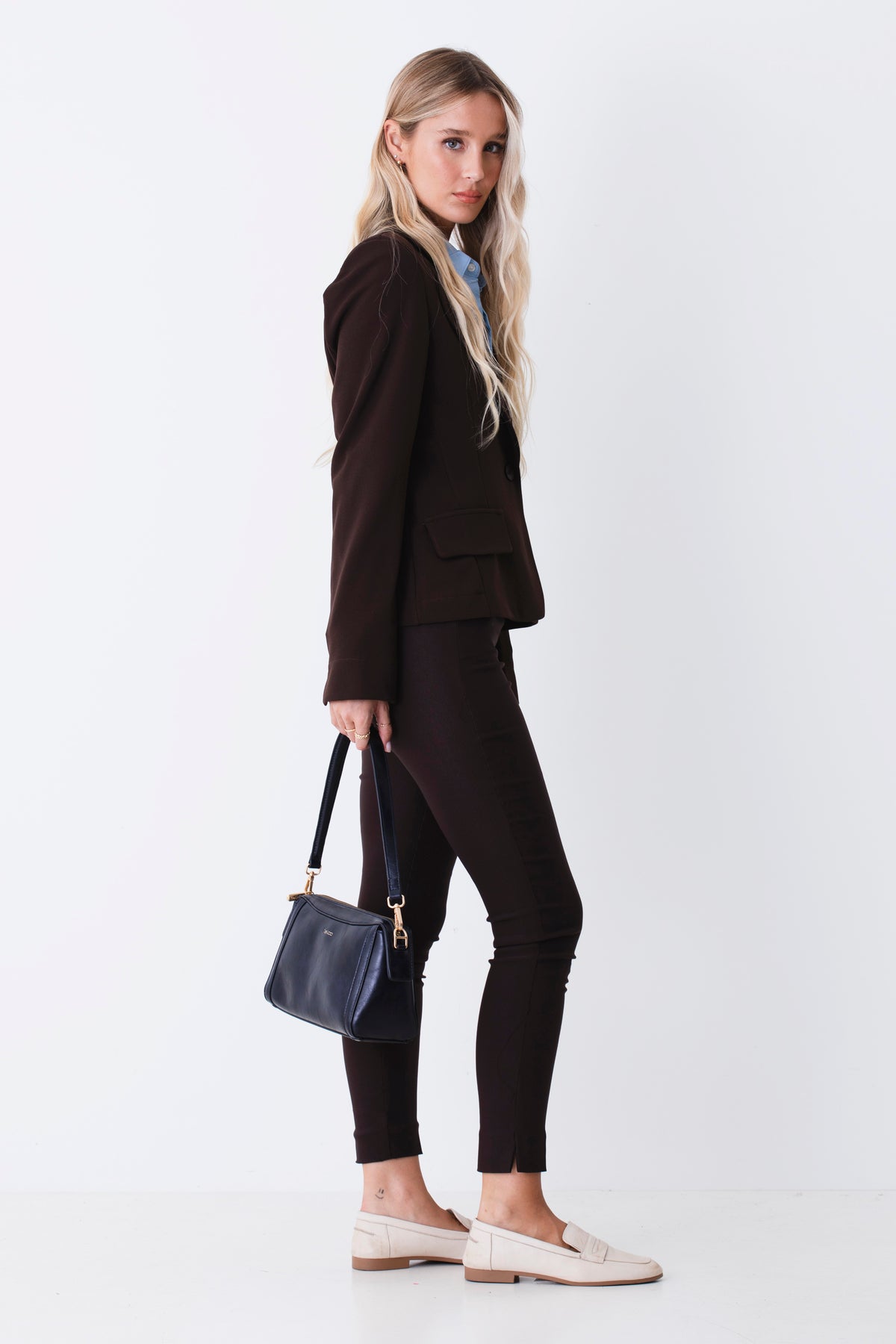 Pantaloni slim in bengalina stretch - FW27