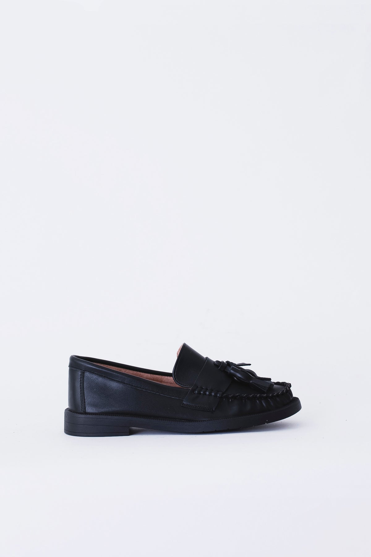 Mocassino arricciato con nappina in effetto pelle - FW27