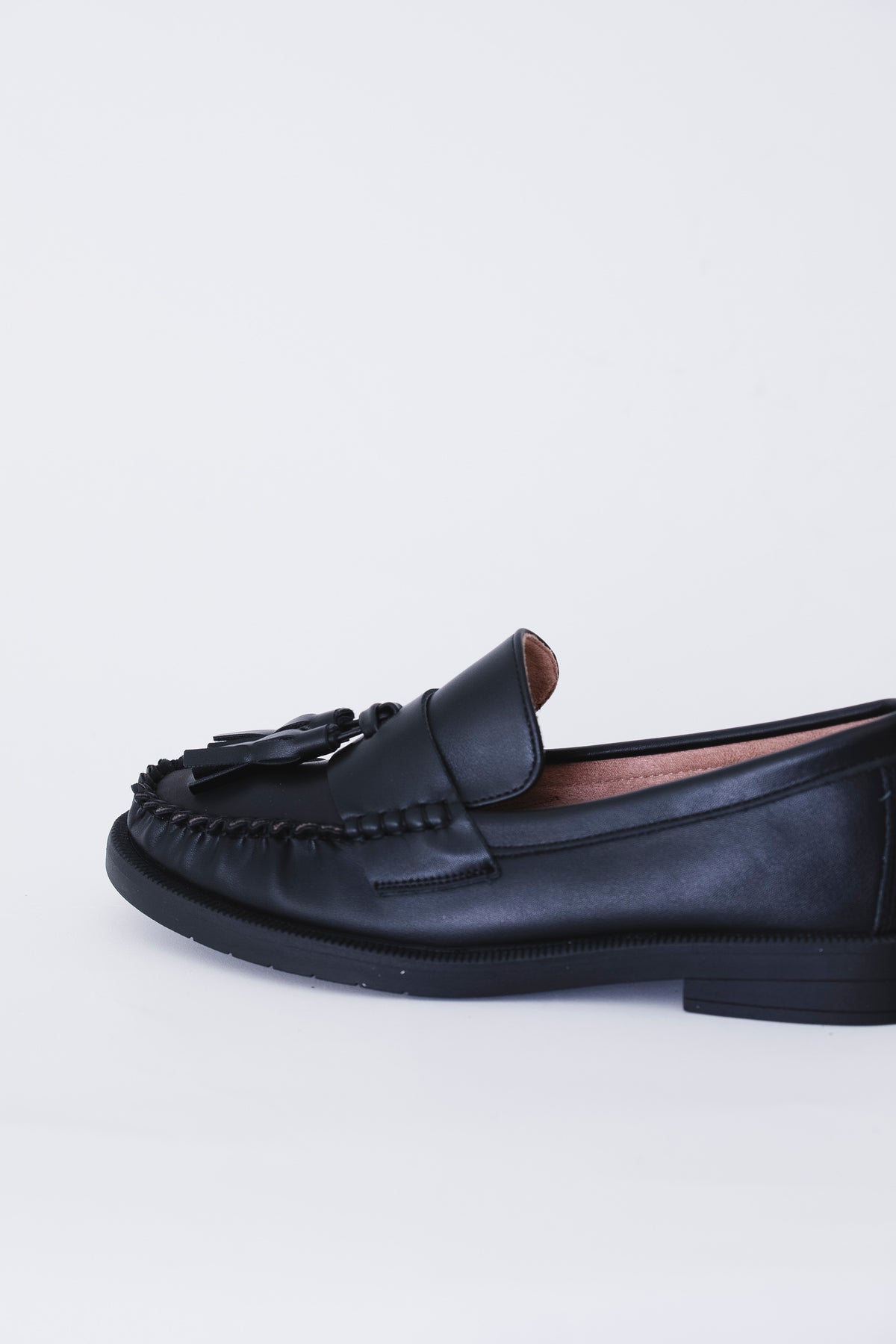 Mocassino arricciato con nappina in effetto pelle - FW27