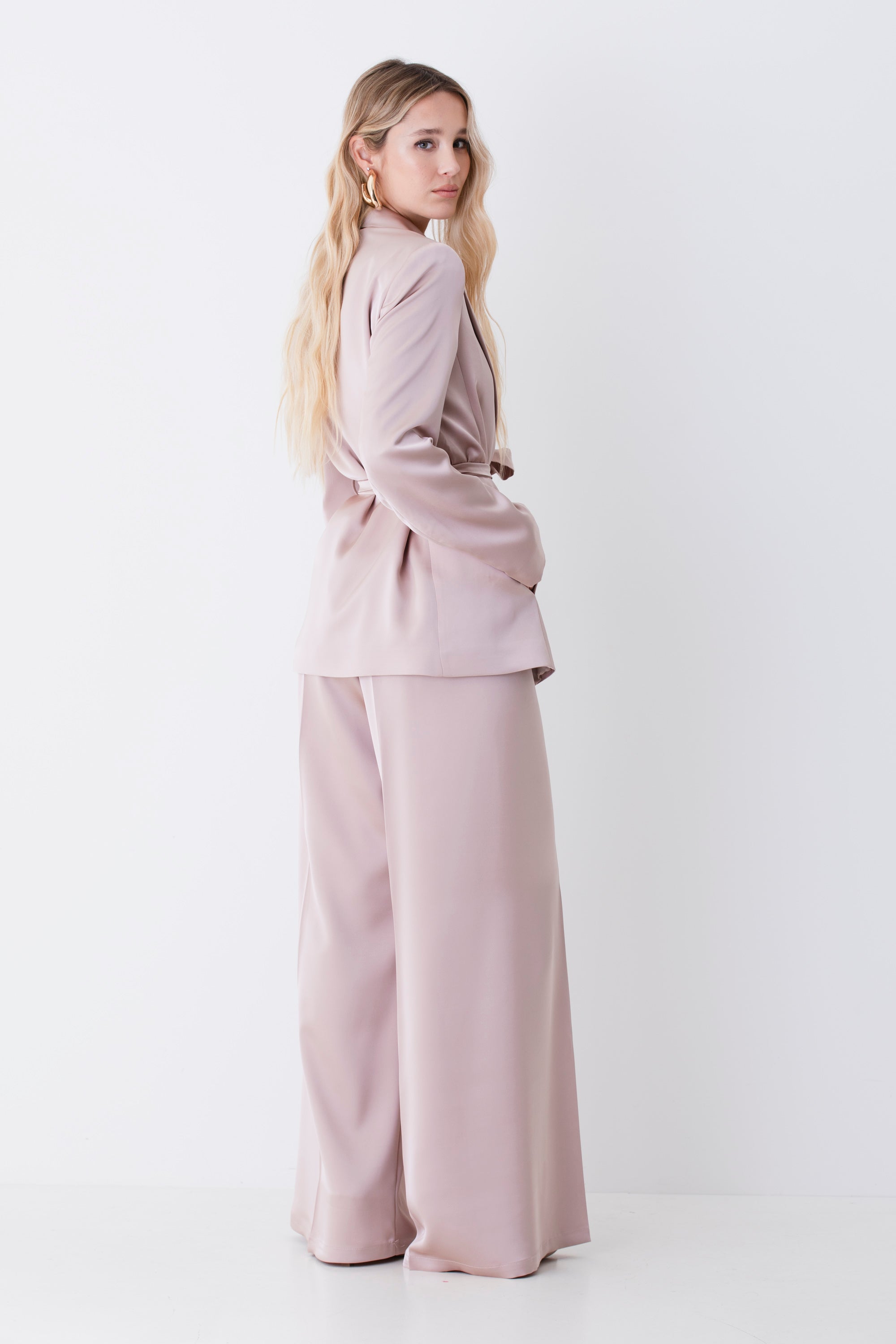 Blazer in raso con cintura - PE26