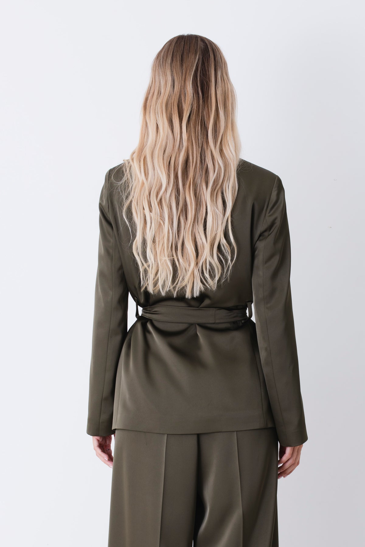 Blazer in raso con cintura - FW27