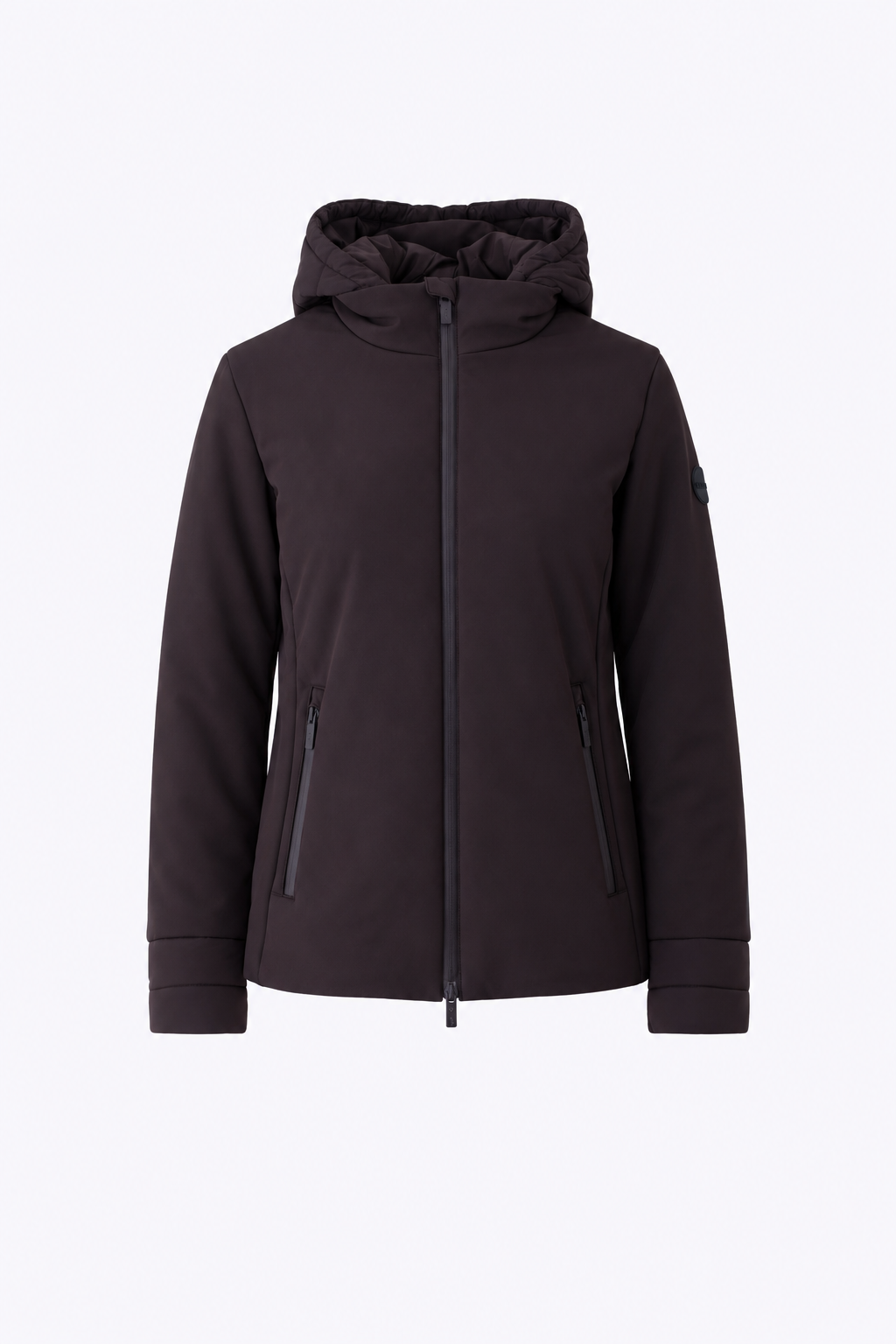Piumino corto in nylon liscio con inserti trapuntati - FW27