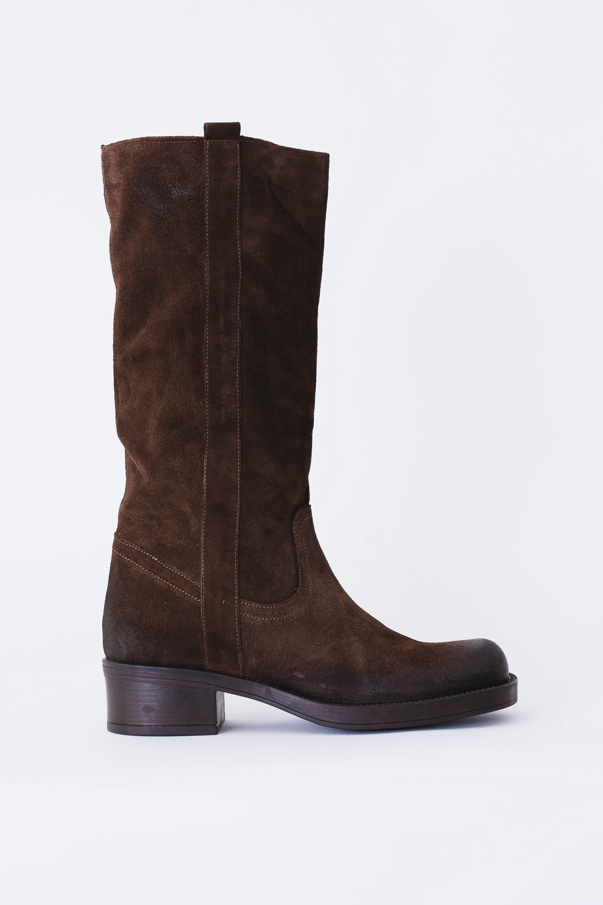 Stivale alto in pelle scamosciata - FW27