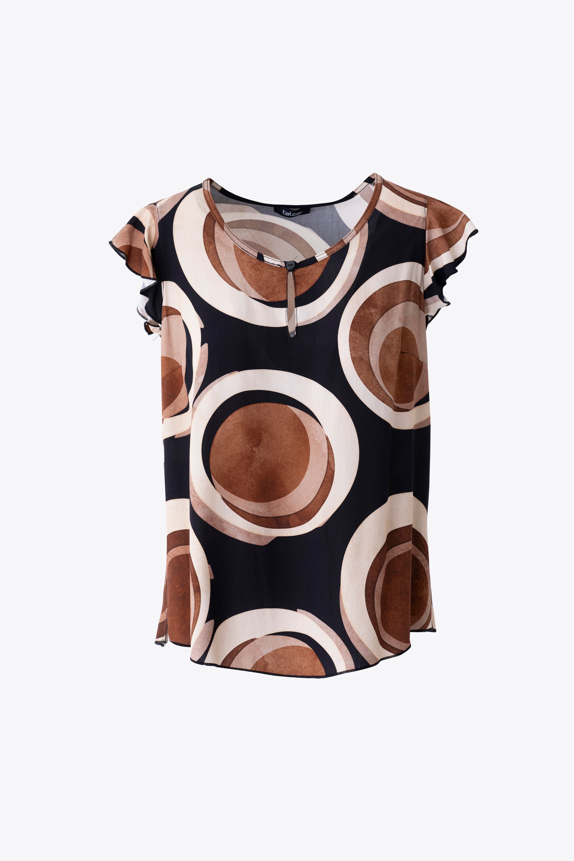 Blusa fantasia geometrica in viscosa - PE25