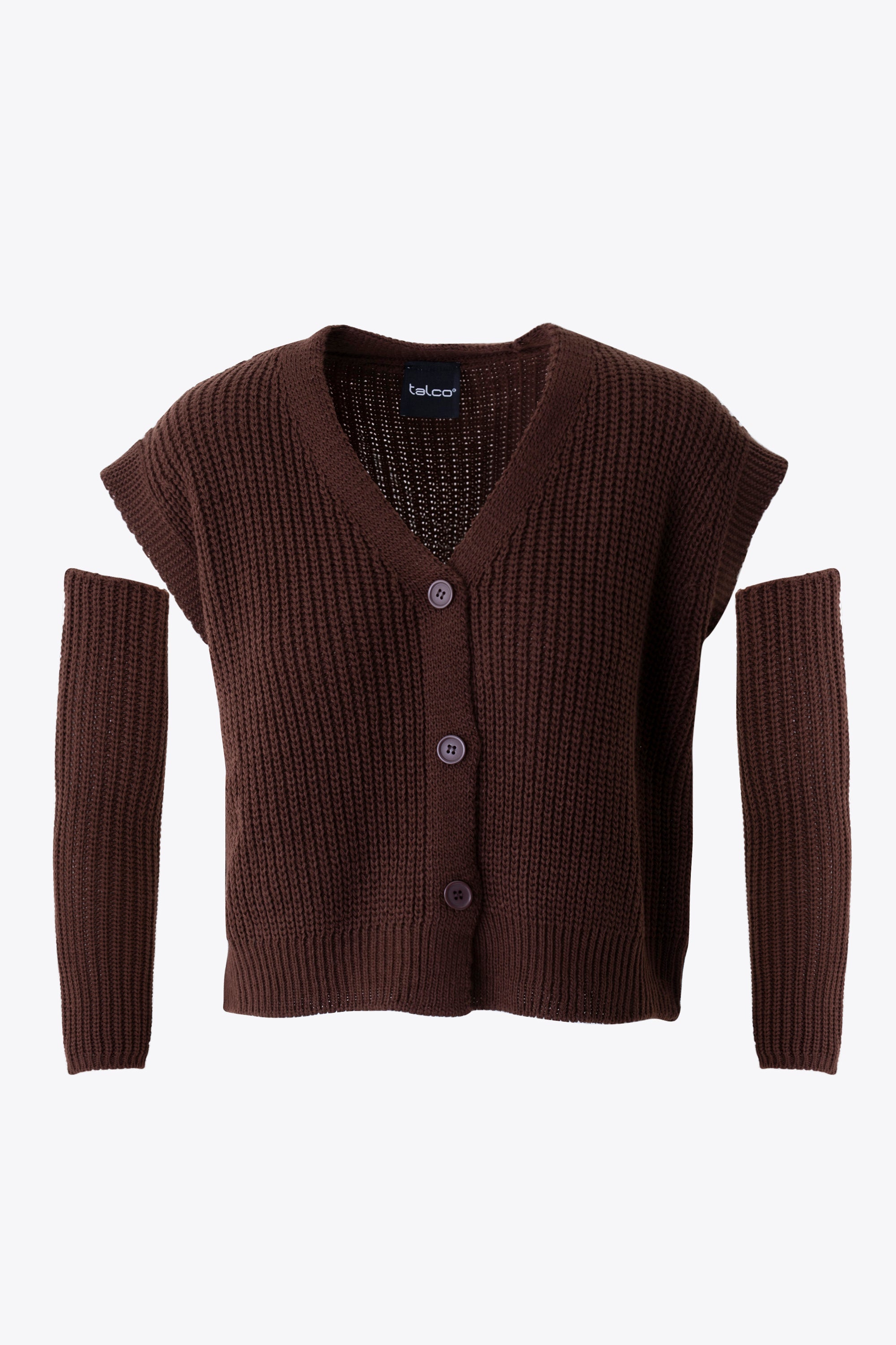 Gilet in maglia con manicotti - FW26