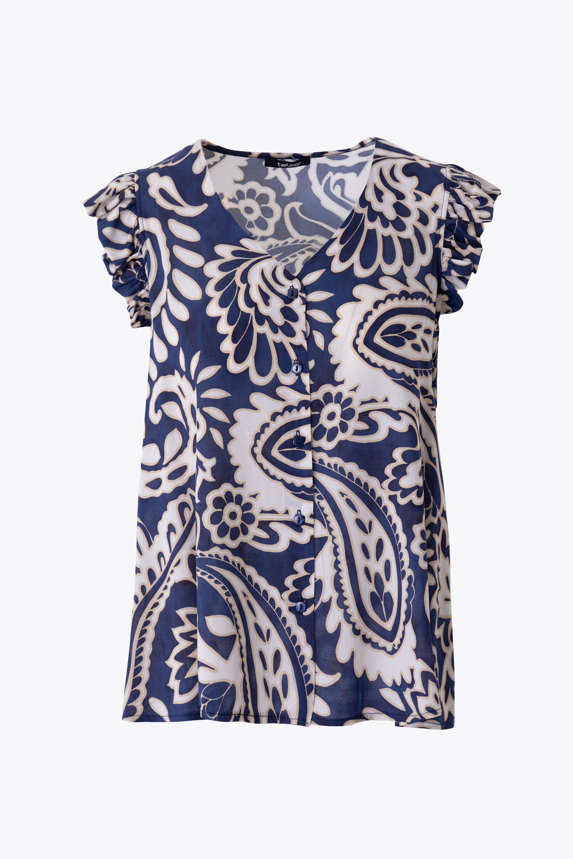 Camicia fantasia cachemire in viscosa - PE26