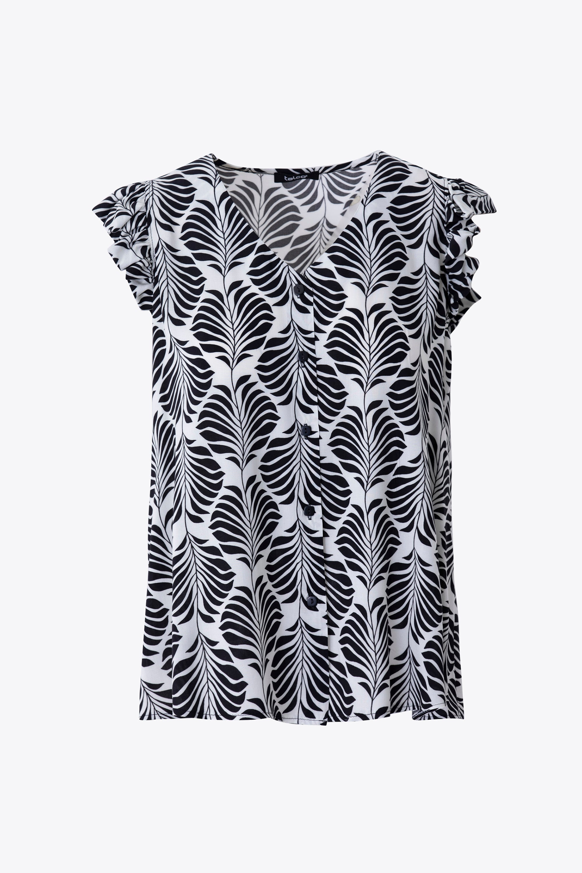 Camicia fantasia tropical in viscosa - PE26
