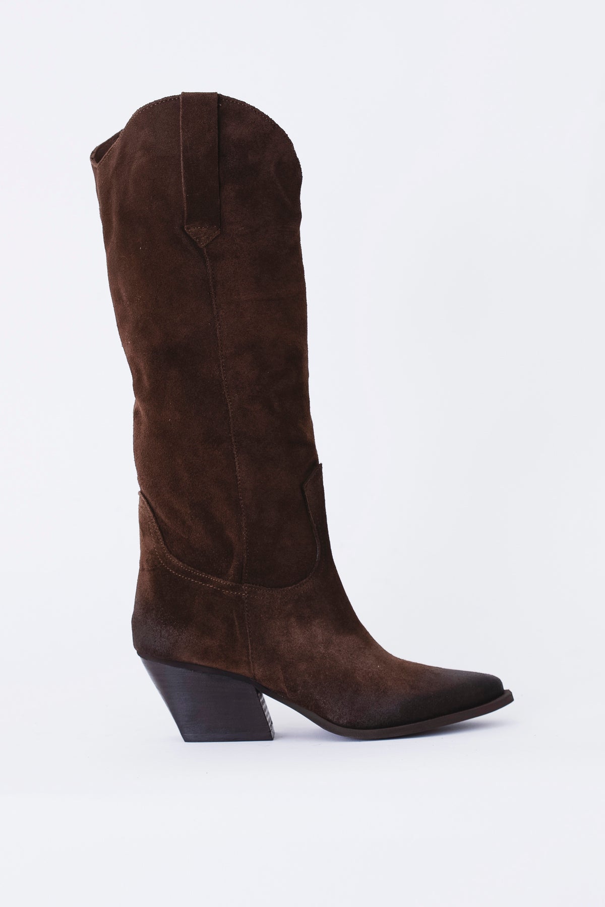 Texano alto in pelle scamosciata - FW27