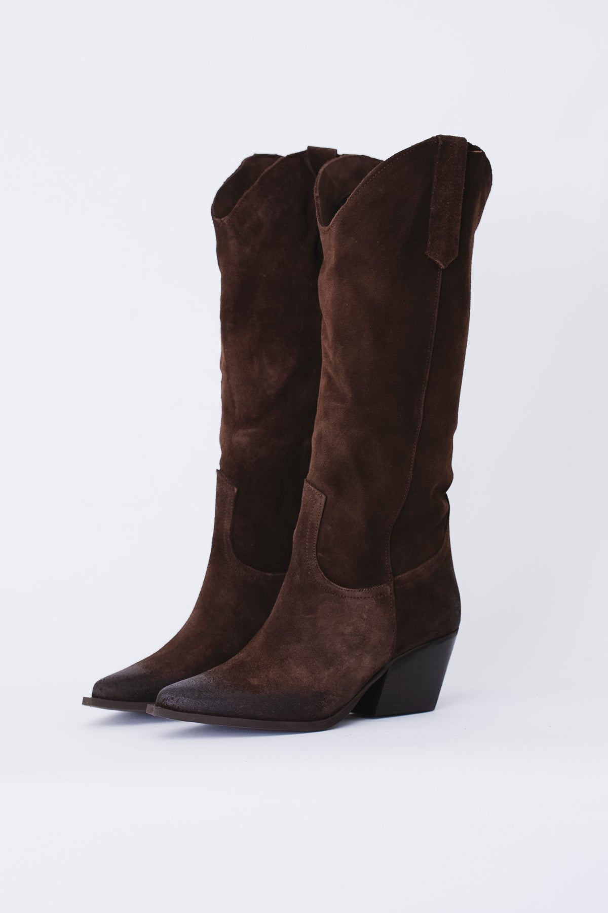 Texano alto in pelle scamosciata - FW27
