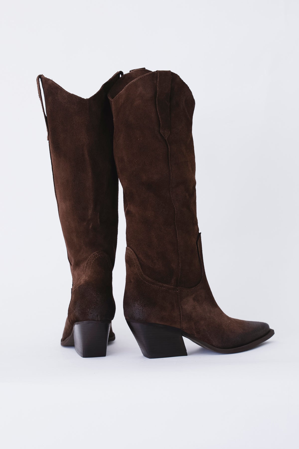 Texano alto in pelle scamosciata - FW27