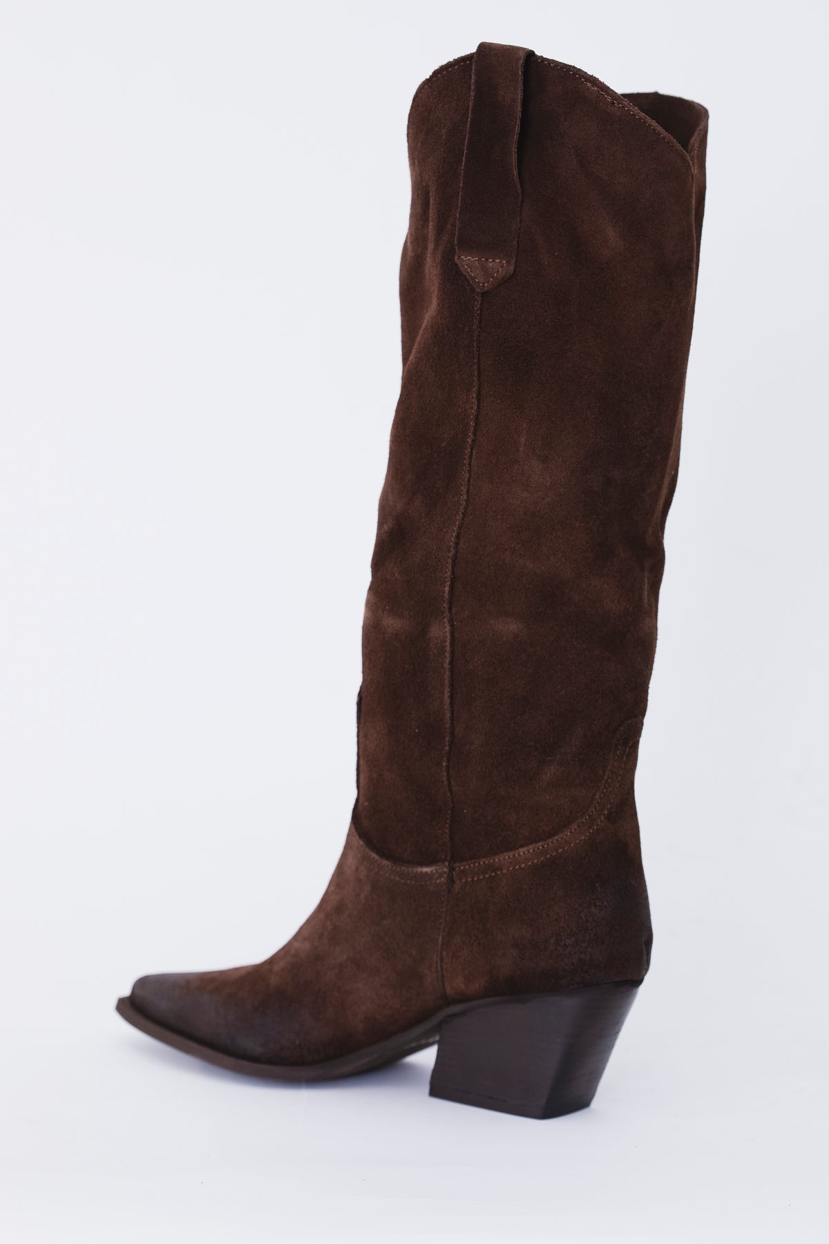 Texano alto in pelle scamosciata - FW27