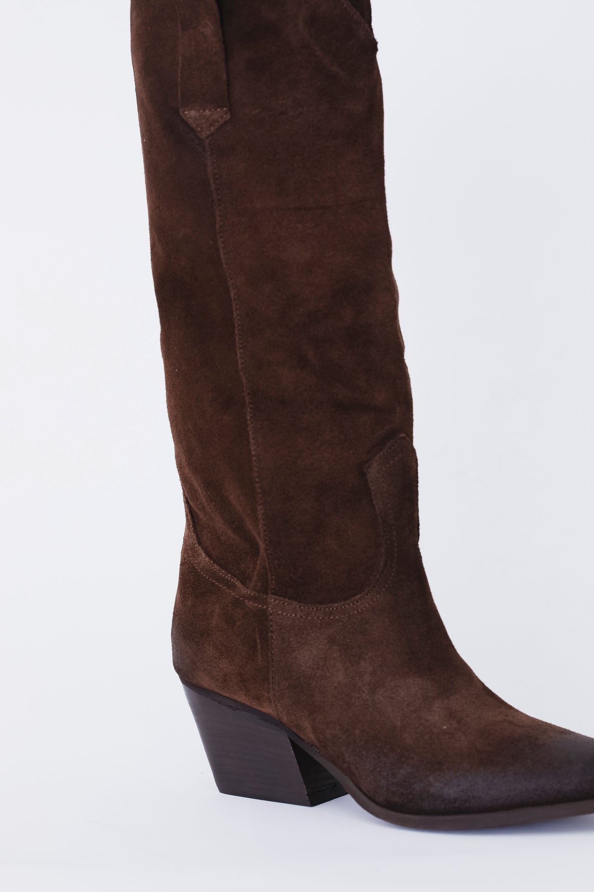 Texano alto in pelle scamosciata - FW27