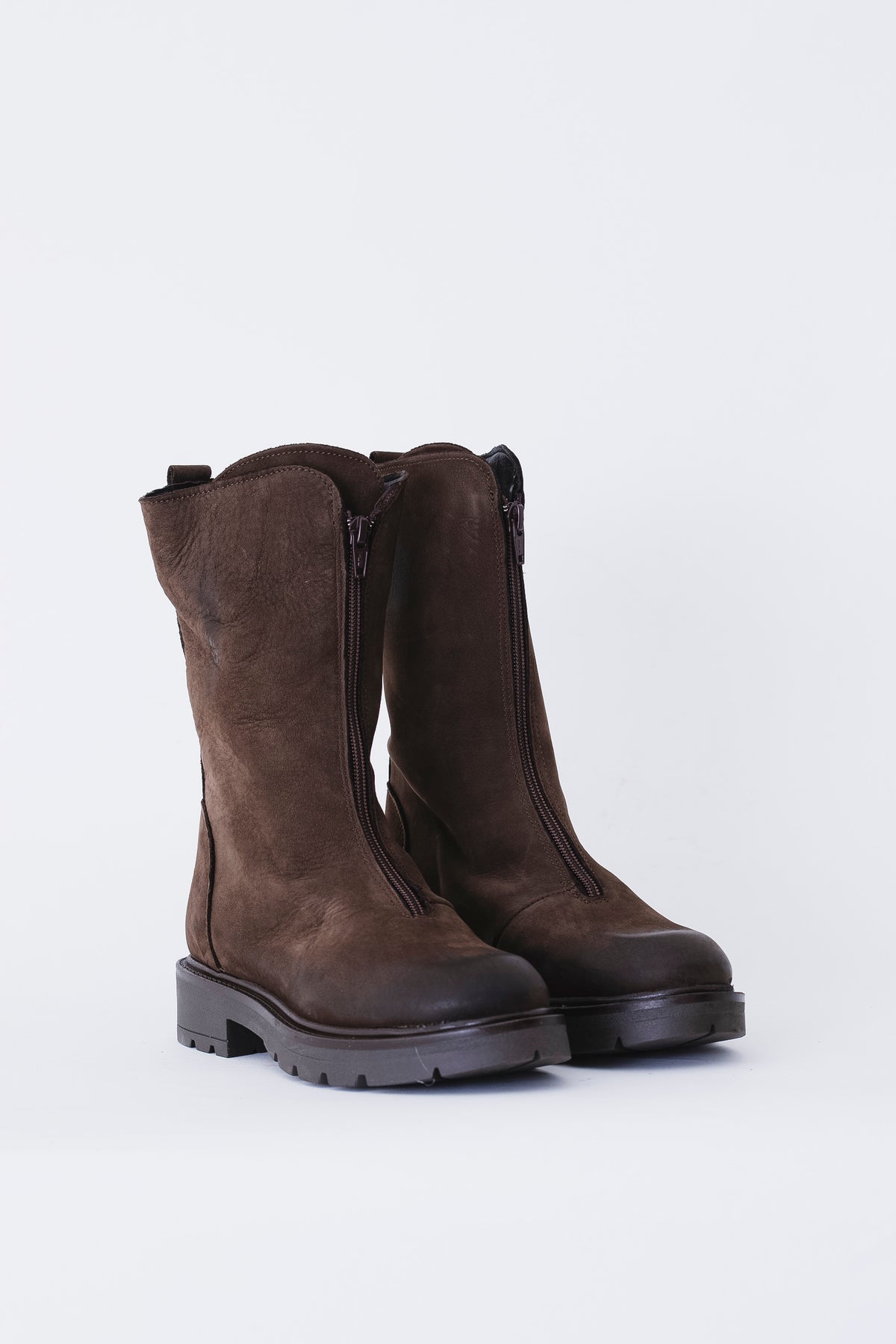 Biker in pelle con cerniera - FW27