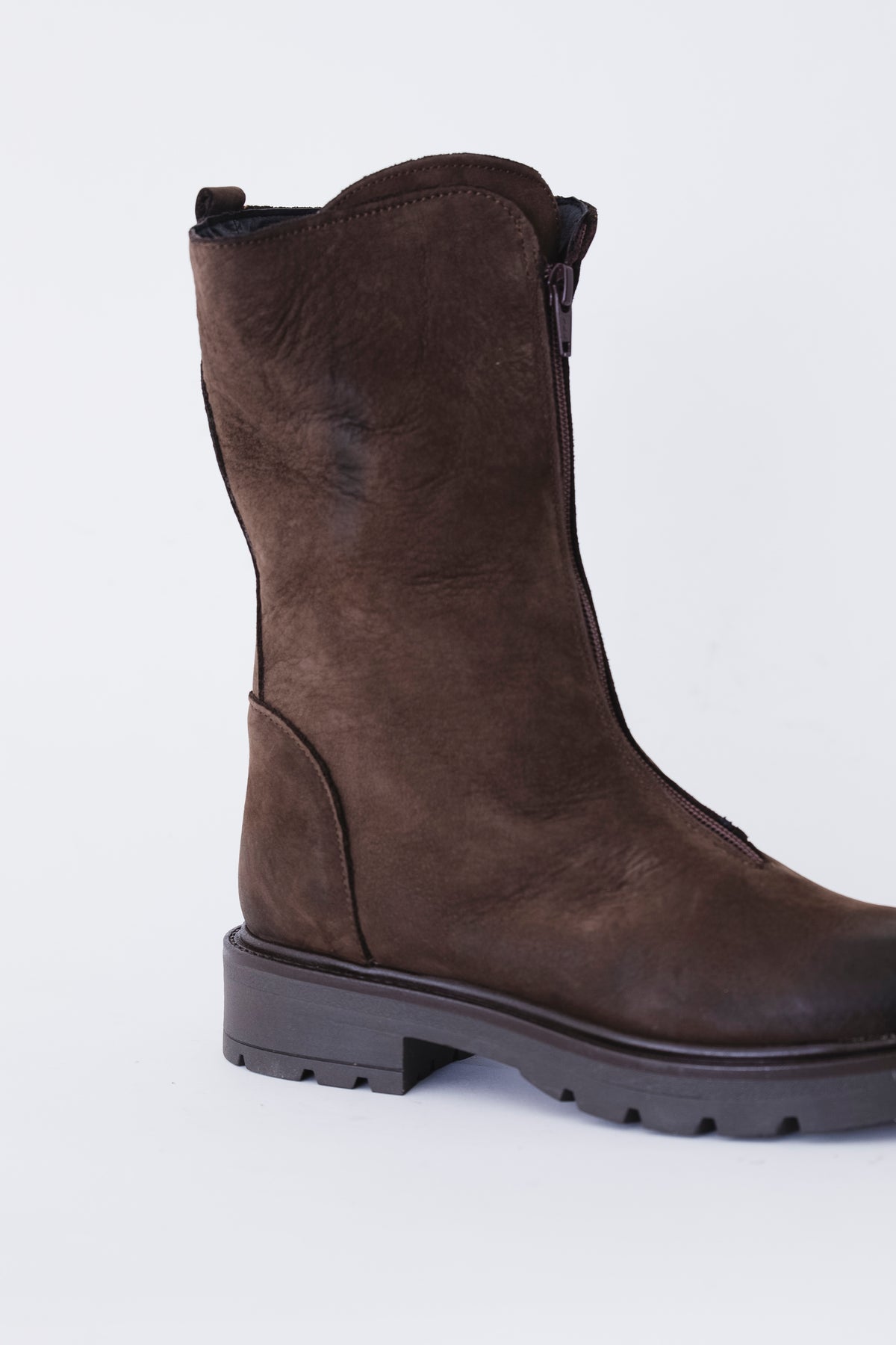 Biker in pelle con cerniera - FW27
