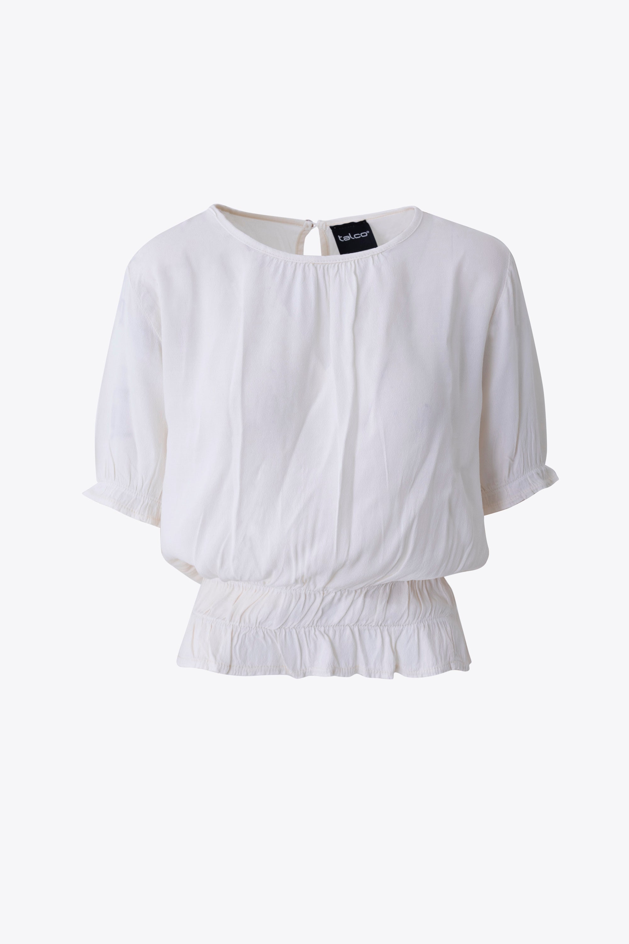 Blusa con balza in viscosa - PE26