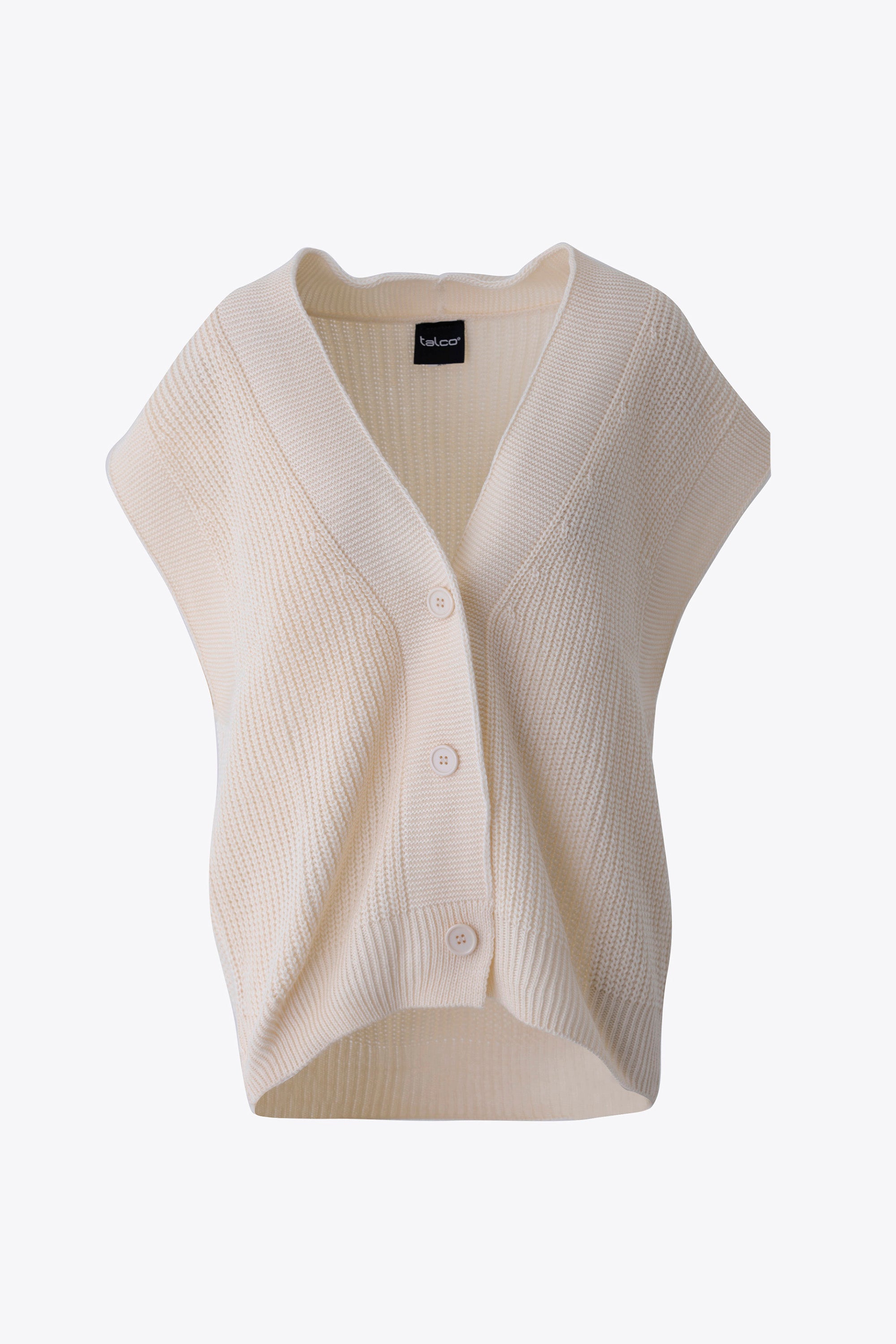 Gilet lungo in maglia coste - FW26