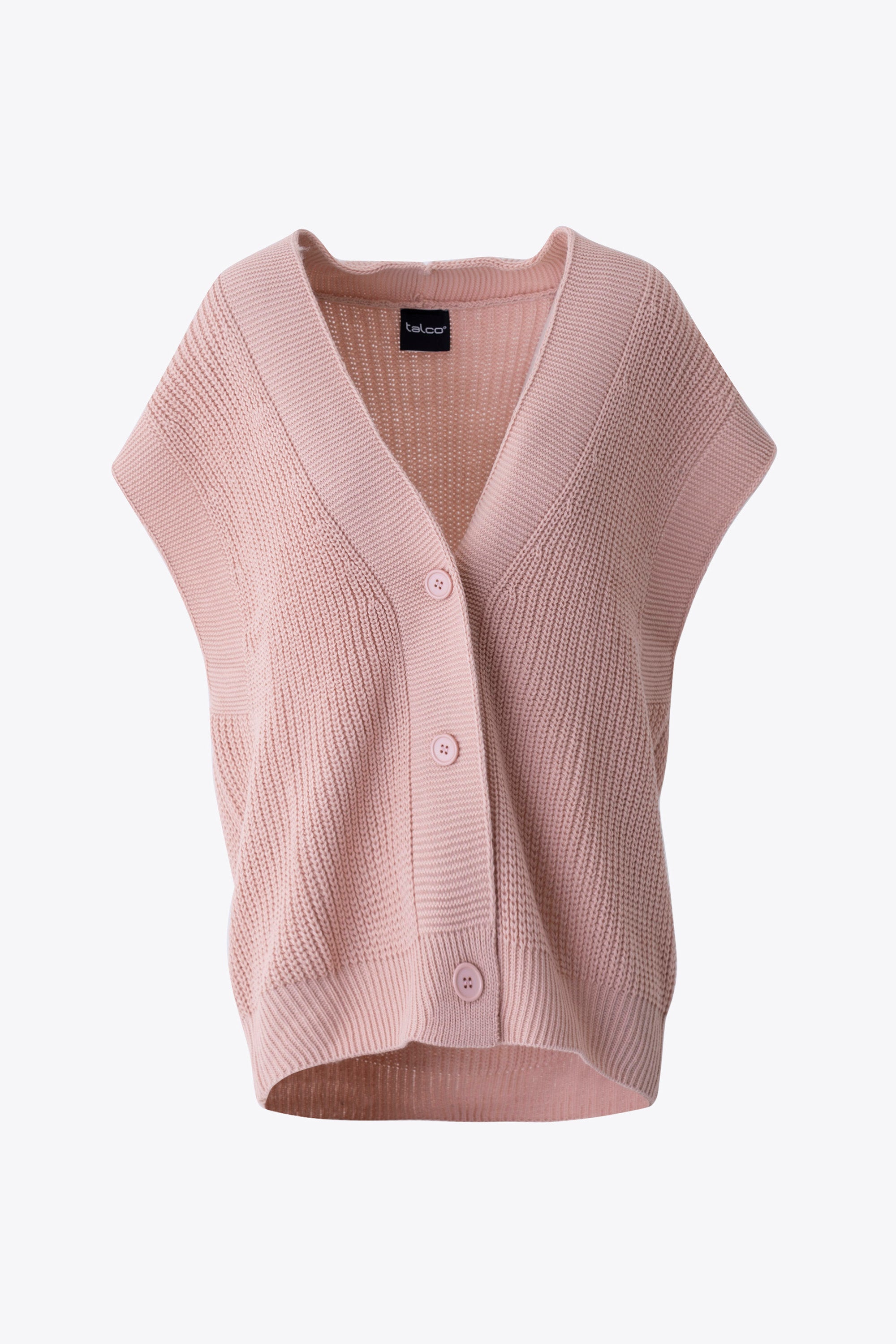 Gilet lungo in maglia coste - FW26