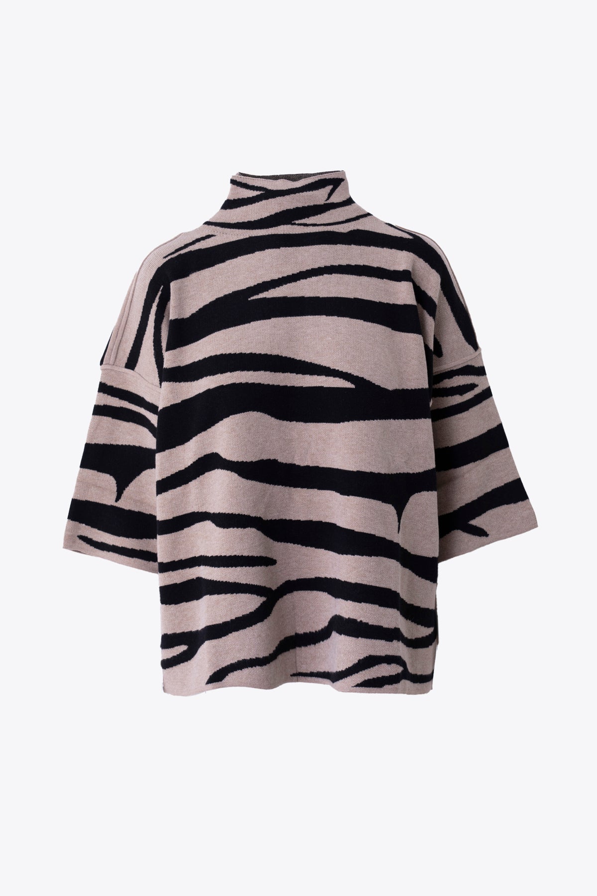 Pullover jacquard fantasia zebrata - FW27