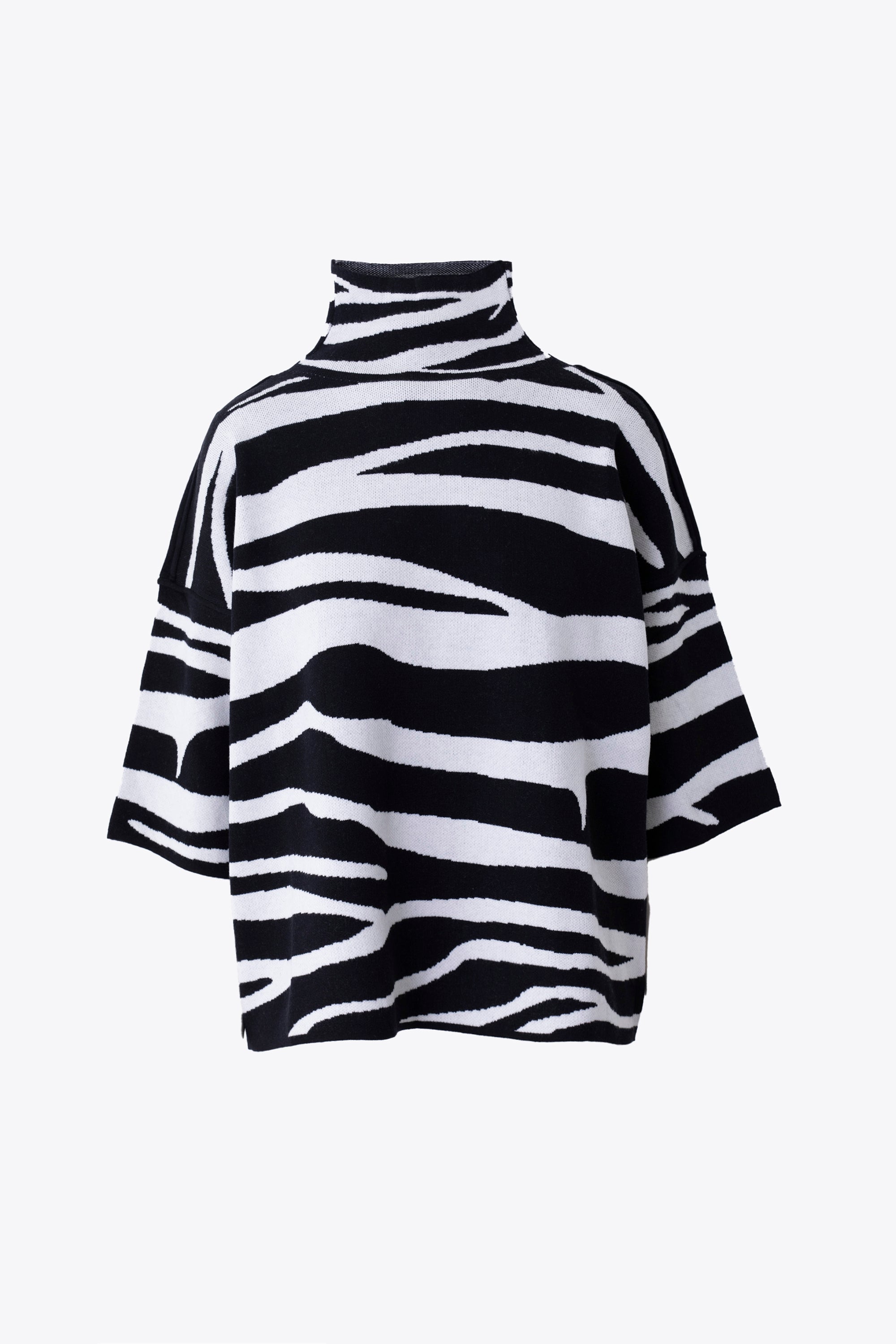 Pullover jacquard fantasia zebrata - FW27